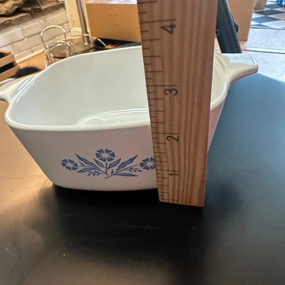 Vintage CorningWare P-43-B Cornflower 2 3/4 Cup Casserole 1969-1972 No Lid USA